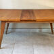Vintage extendable oak table from the 50s