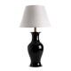 Lampe vase noir