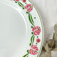 5 flat plates digoin sarreguemines model "mariette"