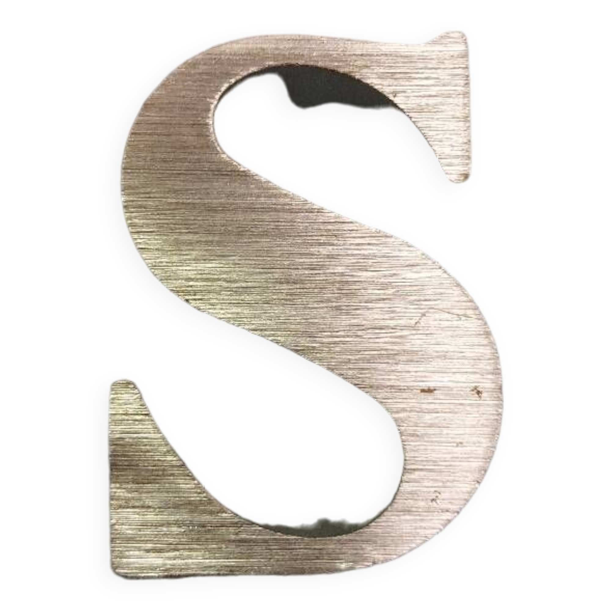 Metal letter "s"