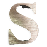 Metal letter "s"