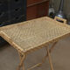 Desserte pliante en Rotin Vintage 1960