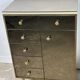 Commode italienne en verre miroir vintage 1960