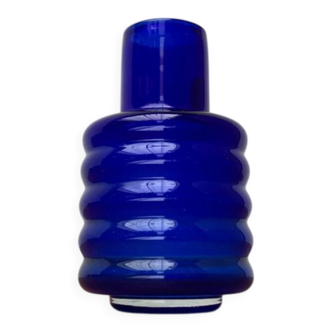 Glass vase from the GDR, mid-century from Veb Glaswerk Harz Derenburg, 1960s.