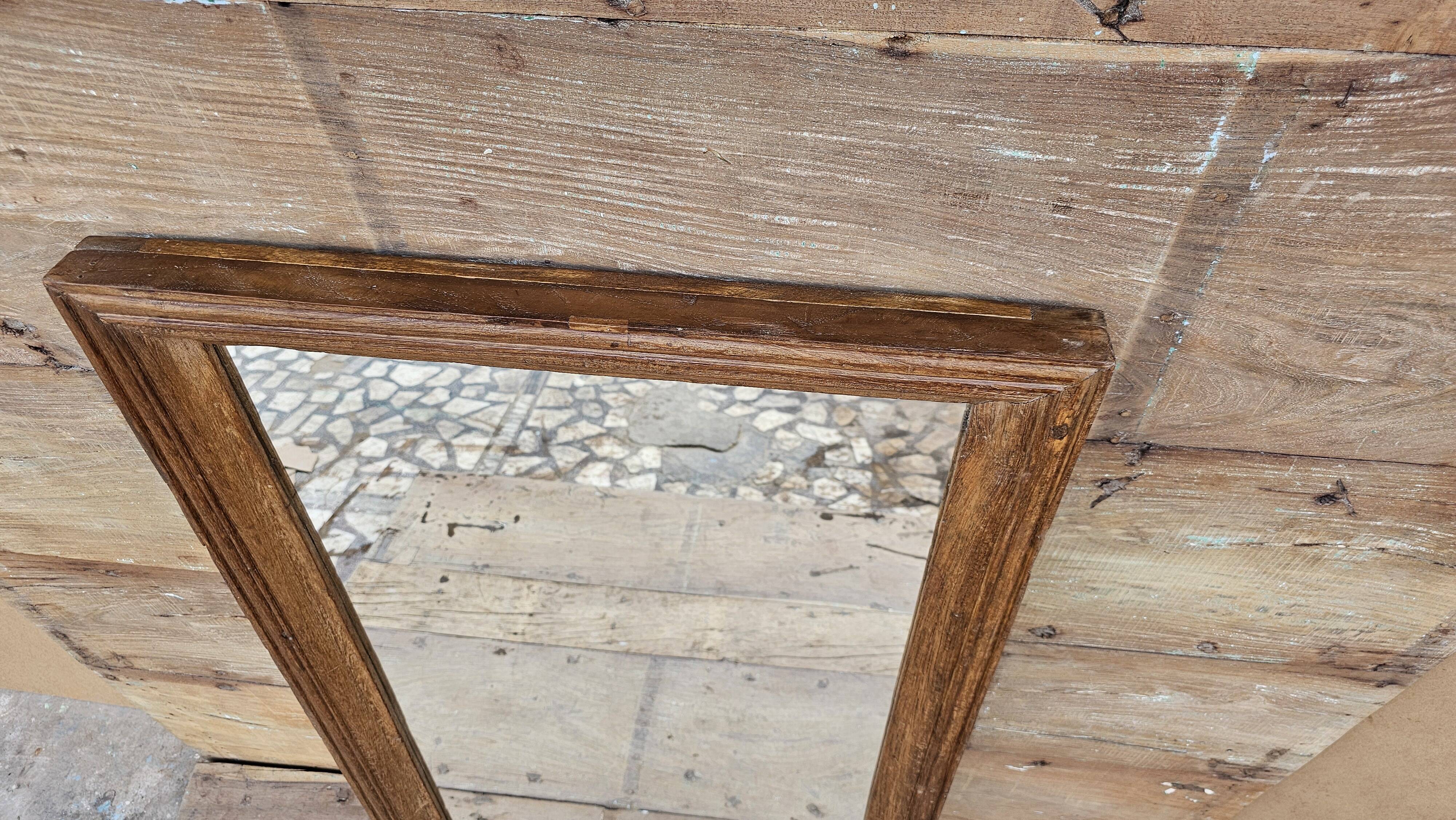 Teak mirror from Burma