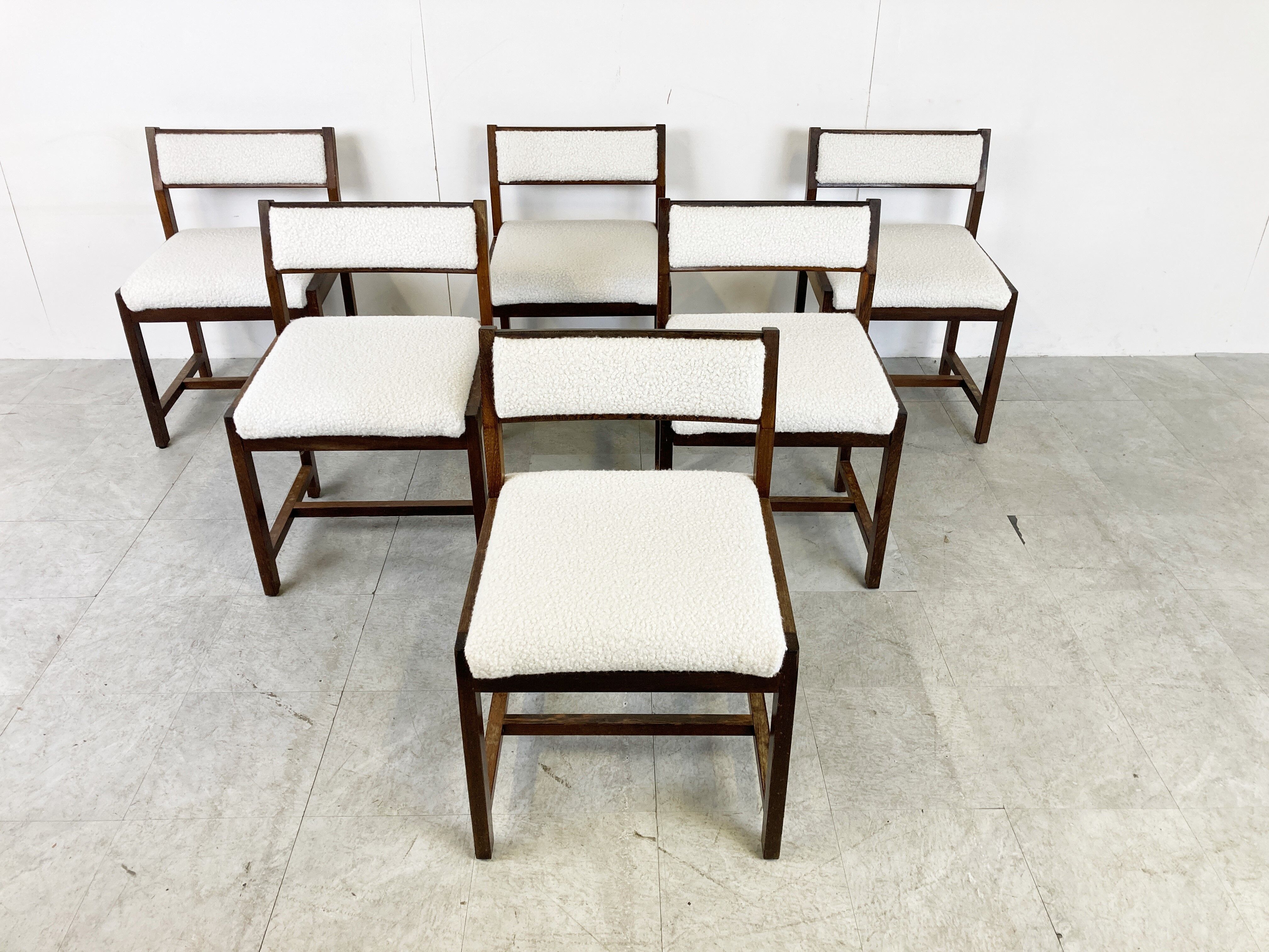 Wenge wooden dining chairs by Spectrum, 1970s