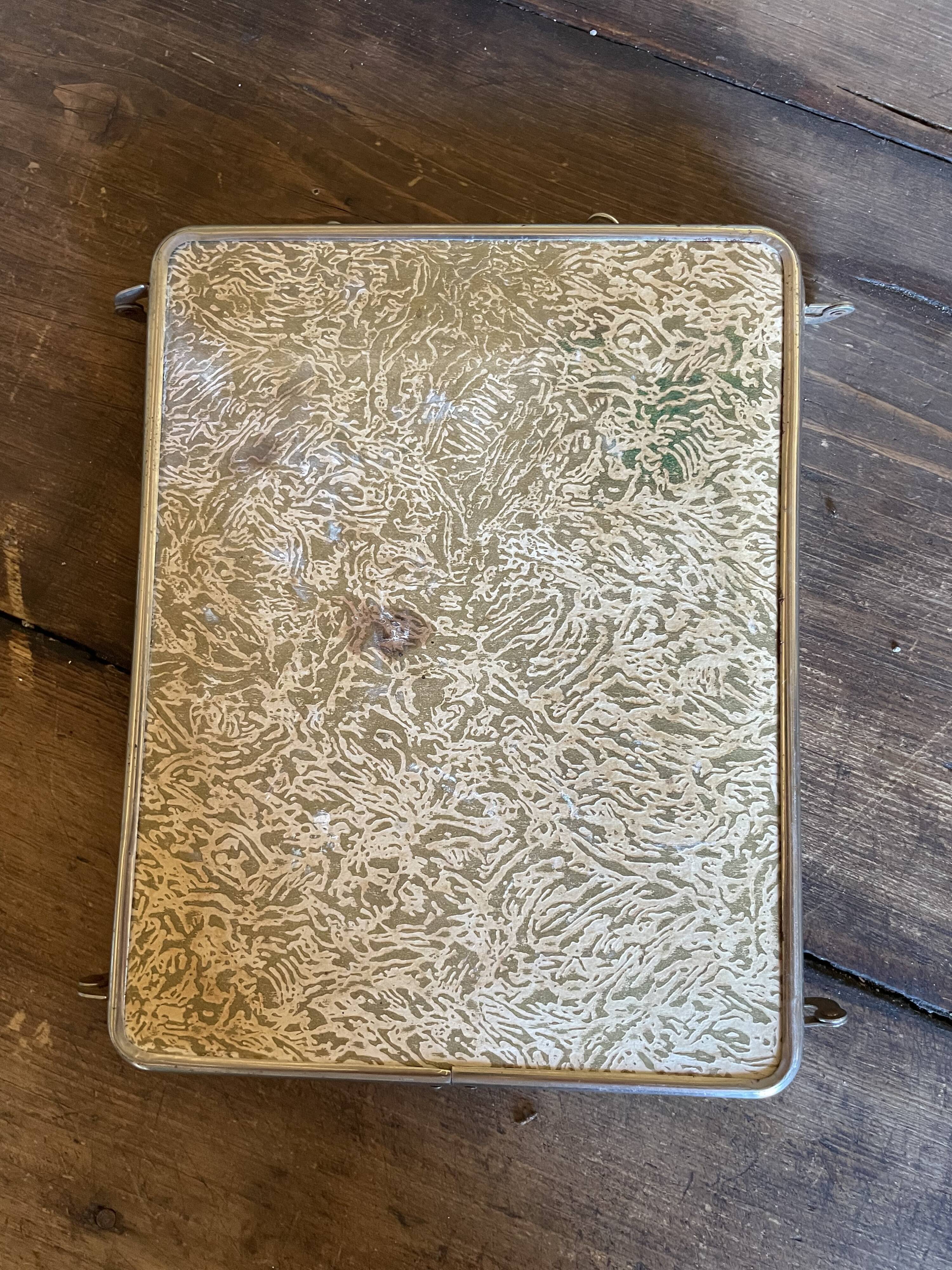 Mirror barber triptych 68x27cm