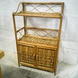 Vintage rattan shelf
