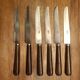Lot de 6 couteaux manche en bois