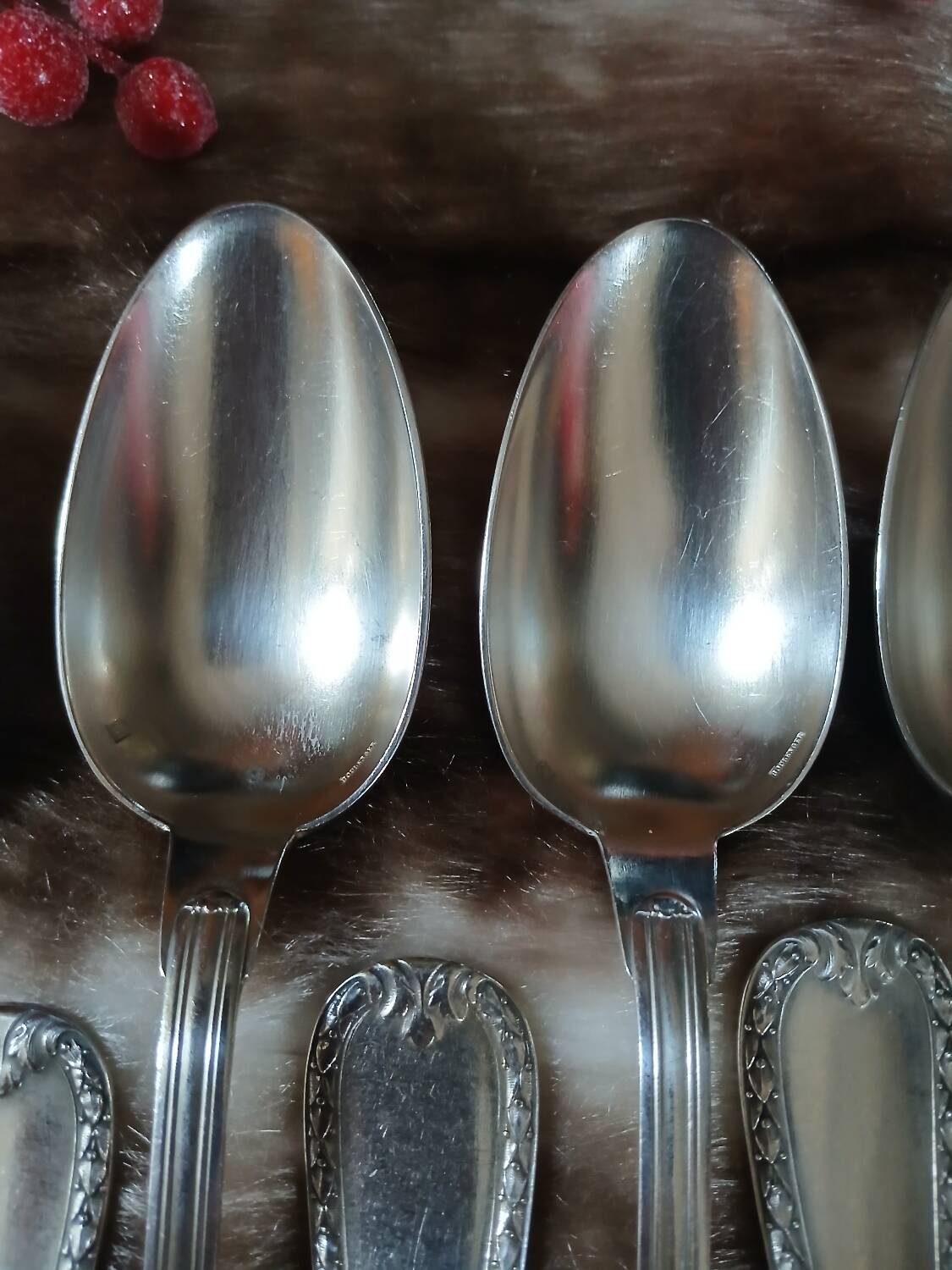 14 antique silver-plated cutlery sets