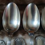14 antique silver-plated cutlery sets