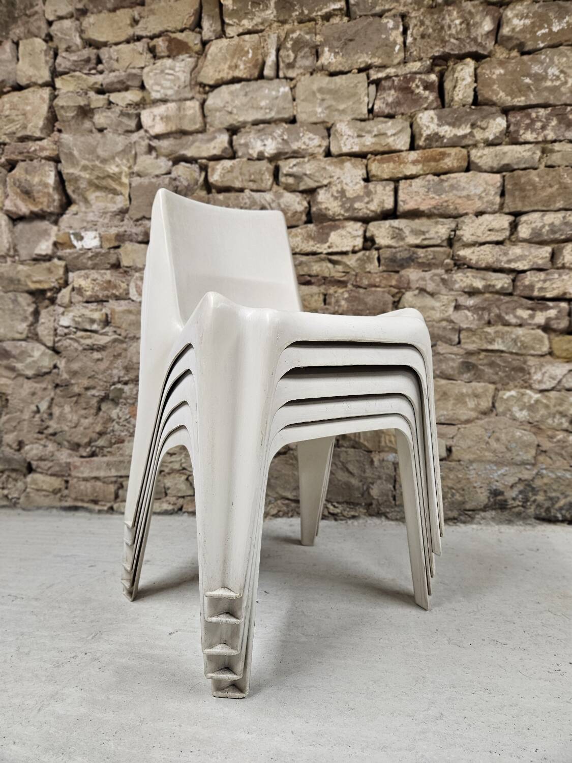 Set of 5 Helmut Bätzner chairs for Bofinger, Germany, 1960s.