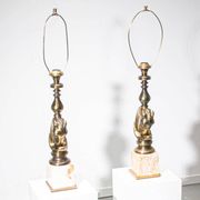 Ensemble de lampes de table à tête de cheval Deknudt