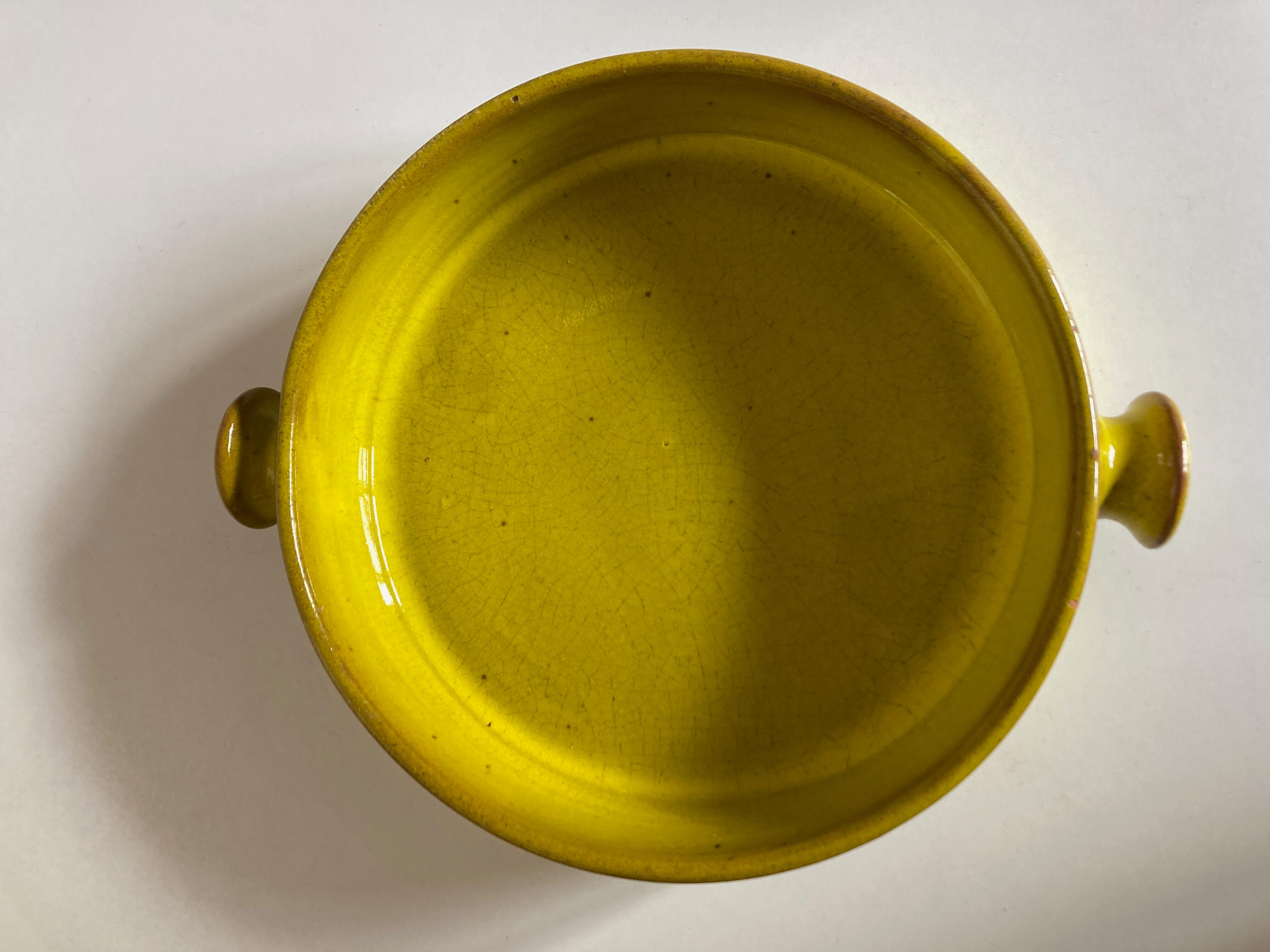 Modernist centerpiece in glazed clay 1970