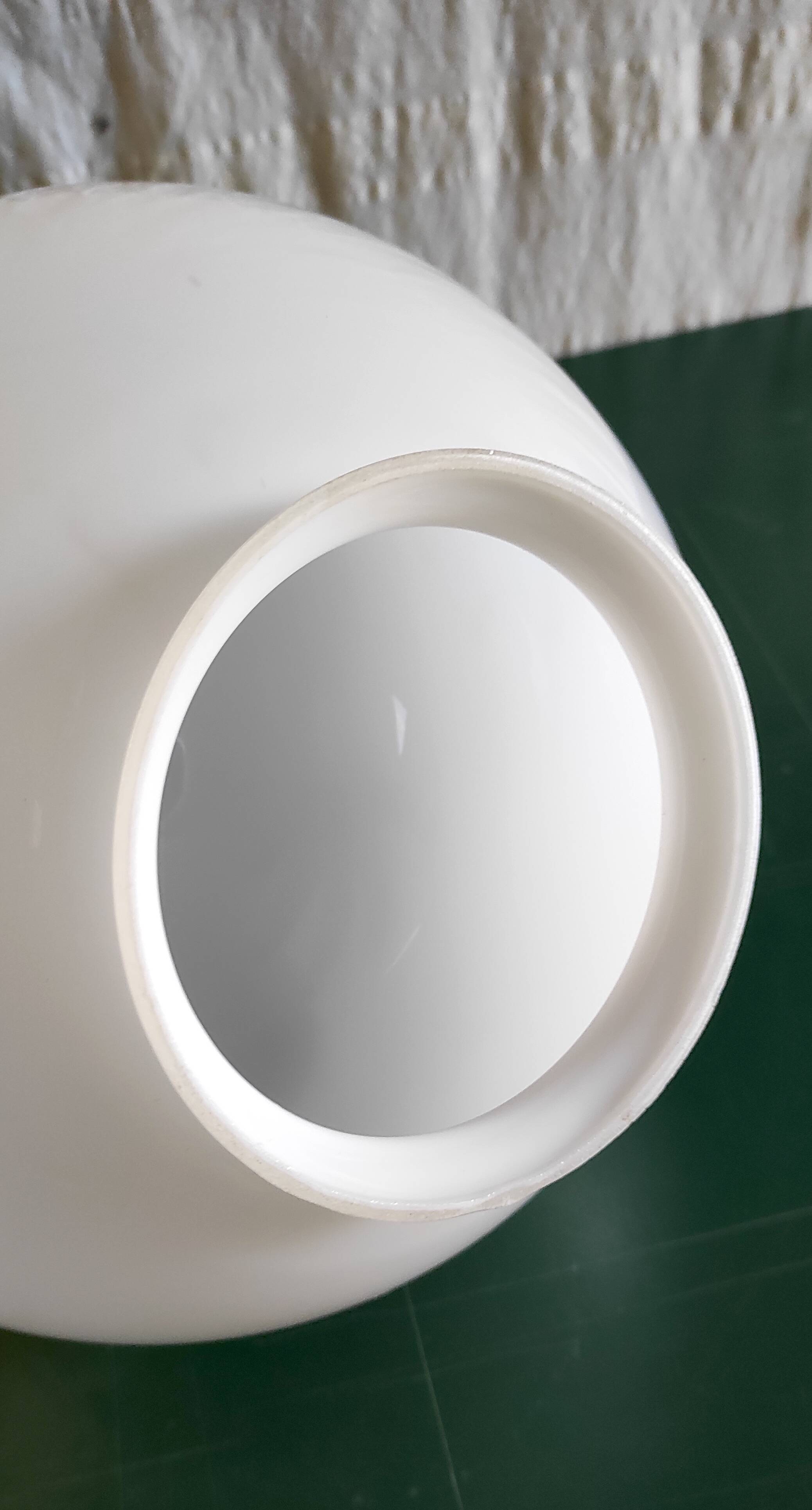 Opaline globe lampshade, diameter 25 cm - mid-20th century