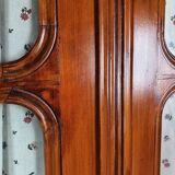 Rustic Wardrobe in Fir with Curtains