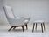 1960s, Danish design by Illum Wikkelsø, model ML 140, stool, reupholstered.