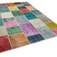 Handwoven anatolian 206 cm x 300 cm multicolor patchwork carpet