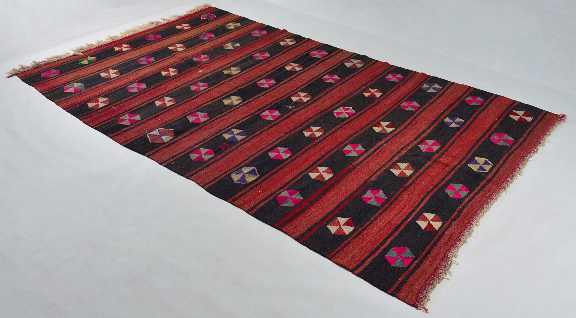 Anatolian handmade kilim rug 305 cm x 183 cm