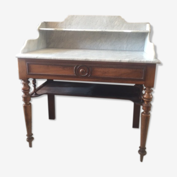 Antique bathroom furniture with marble top