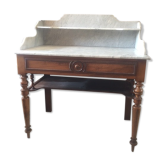 Antique bathroom furniture with marble top