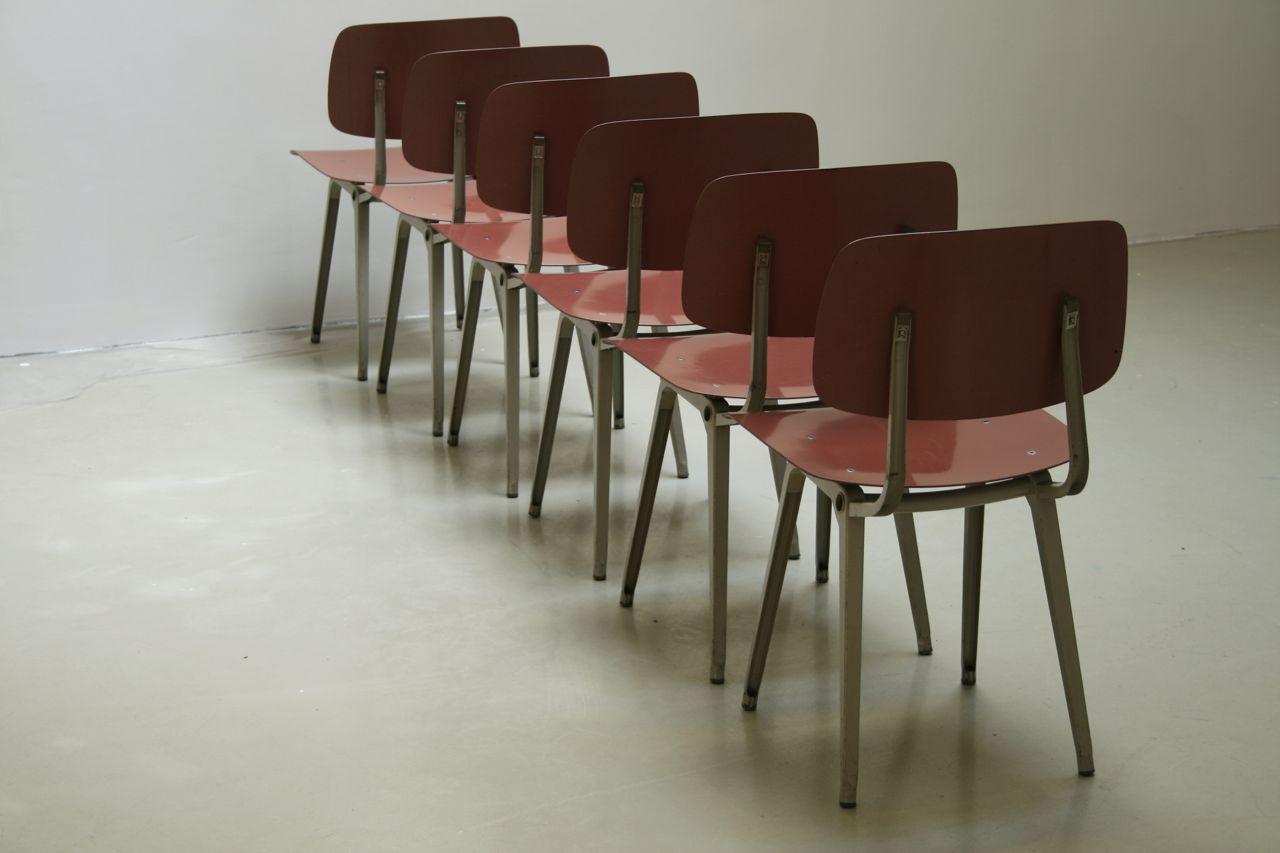 Set of 6 chairs "Revolt" by Friso Kramer for Ahrend de Cirkel 1954