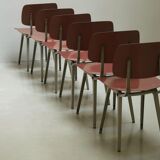 Set of 6 chairs "Revolt" by Friso Kramer for Ahrend de Cirkel 1954