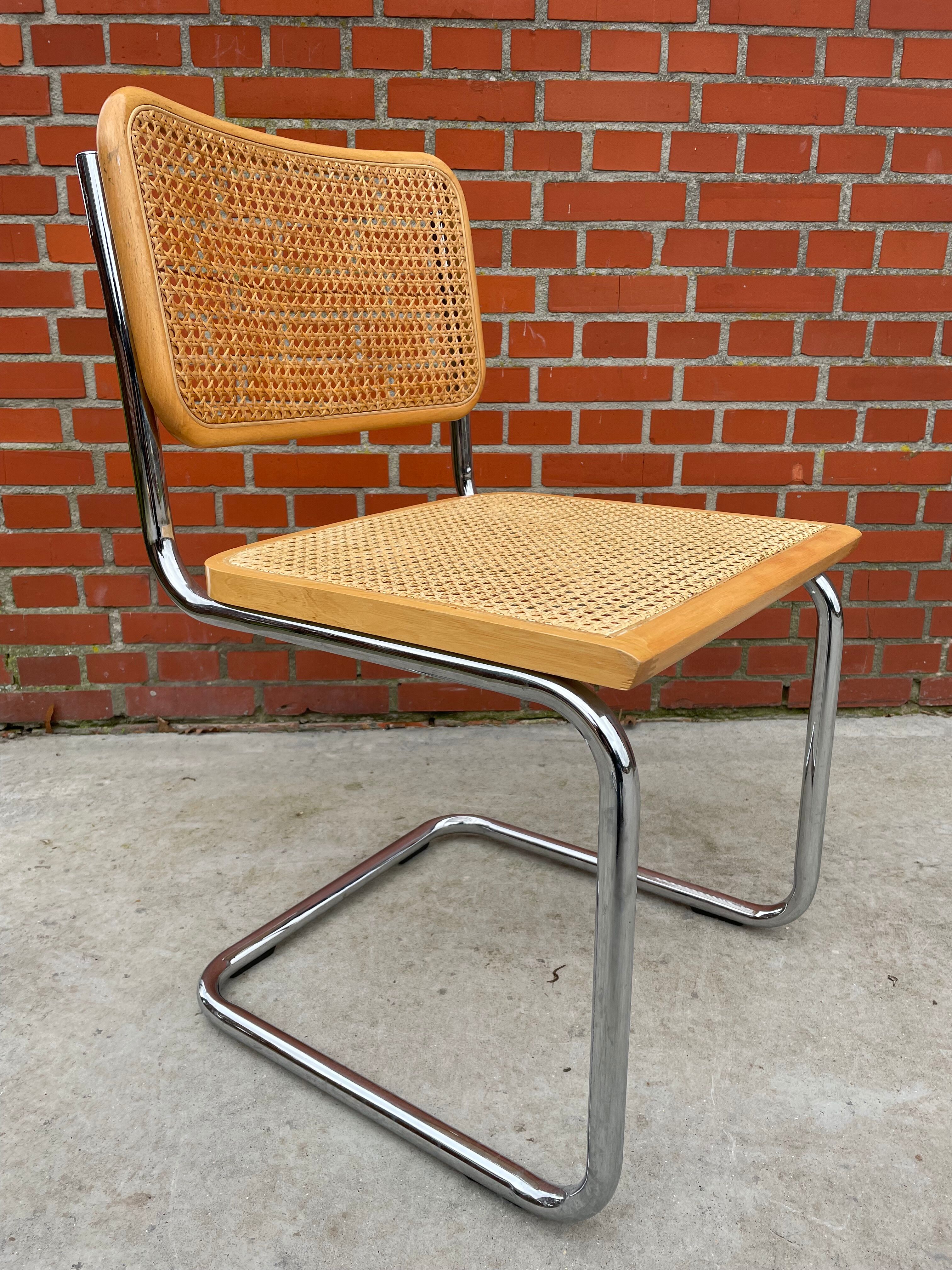 Cesca design chair b32 model in chrome