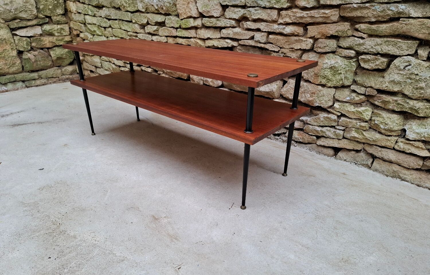 Coffee table with two tiers