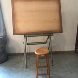 Unic drawing table with stool