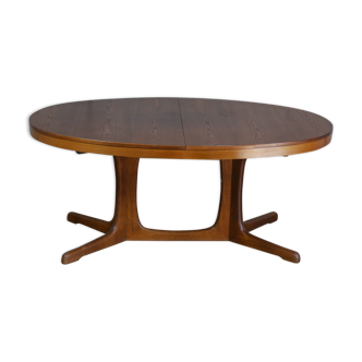Extendable oval table baumann in elm central foot