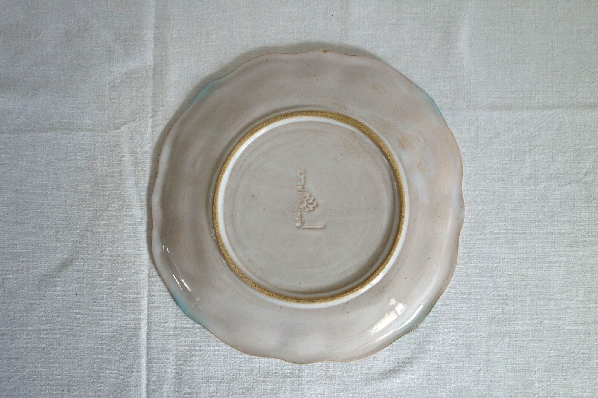 Set of 7 antique earthenware plates by the Gastine Aubagne sisters (13)