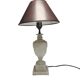 Art Deco alabaster bedside lamp, Belgium, 1950s