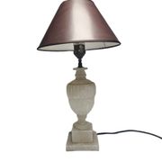 Art Deco alabaster bedside lamp, Belgium, 1950s