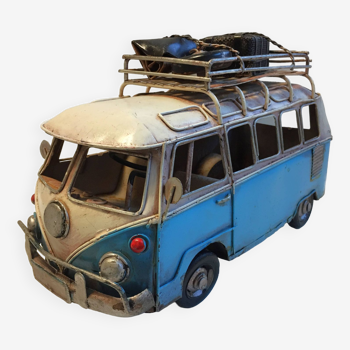 Mini Van Combi VW Volkswagen 1960 Bus Collection Aged Painted Sheet Metal Vintage