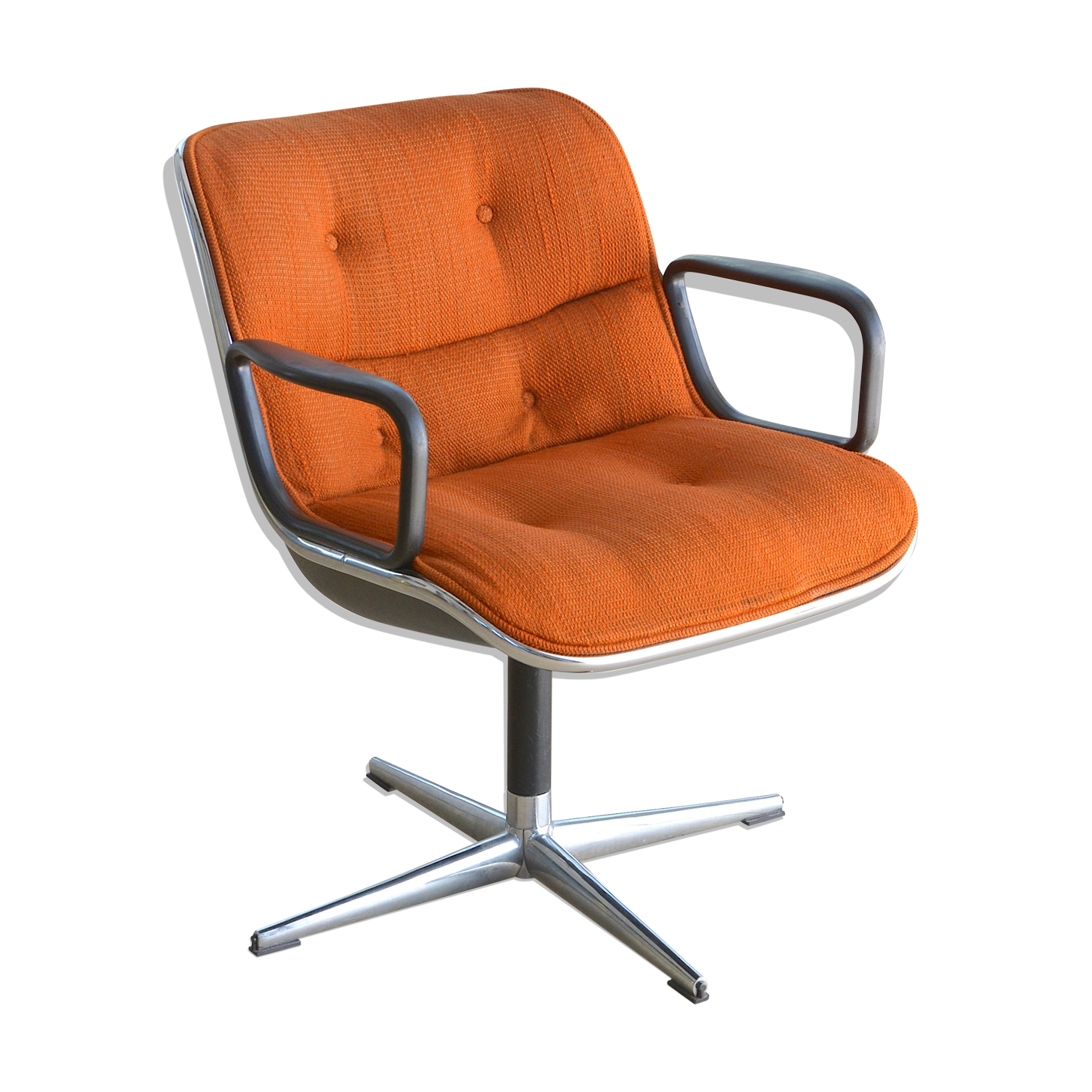 Beautiful chair "executive chair" by Charles Pollock knoll edition 1st series