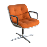 Beautiful chair "executive chair" by Charles Pollock knoll edition 1st series