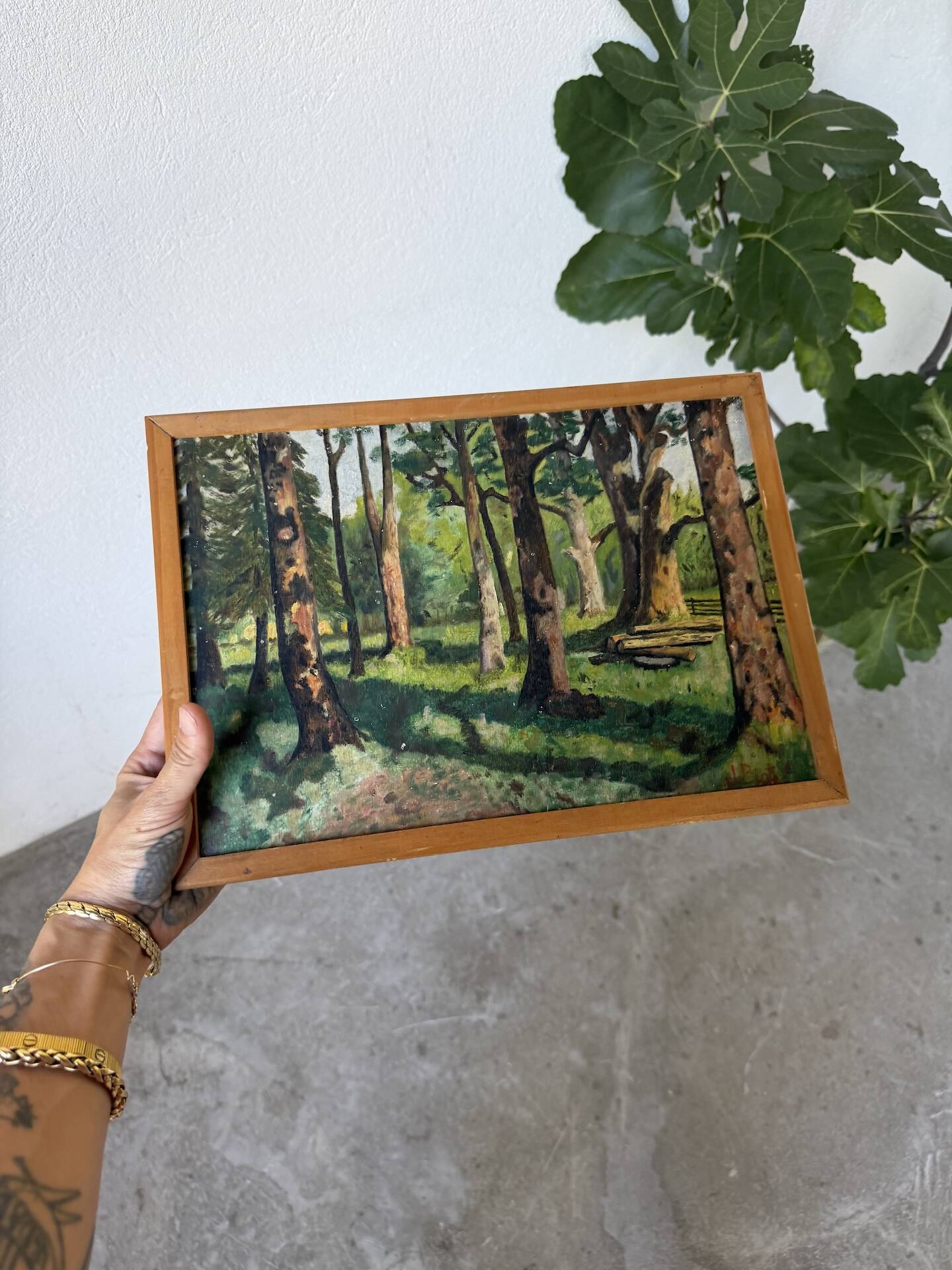 Small oil painting J. Biot