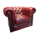 Classic oxblood red Chesterfield chair