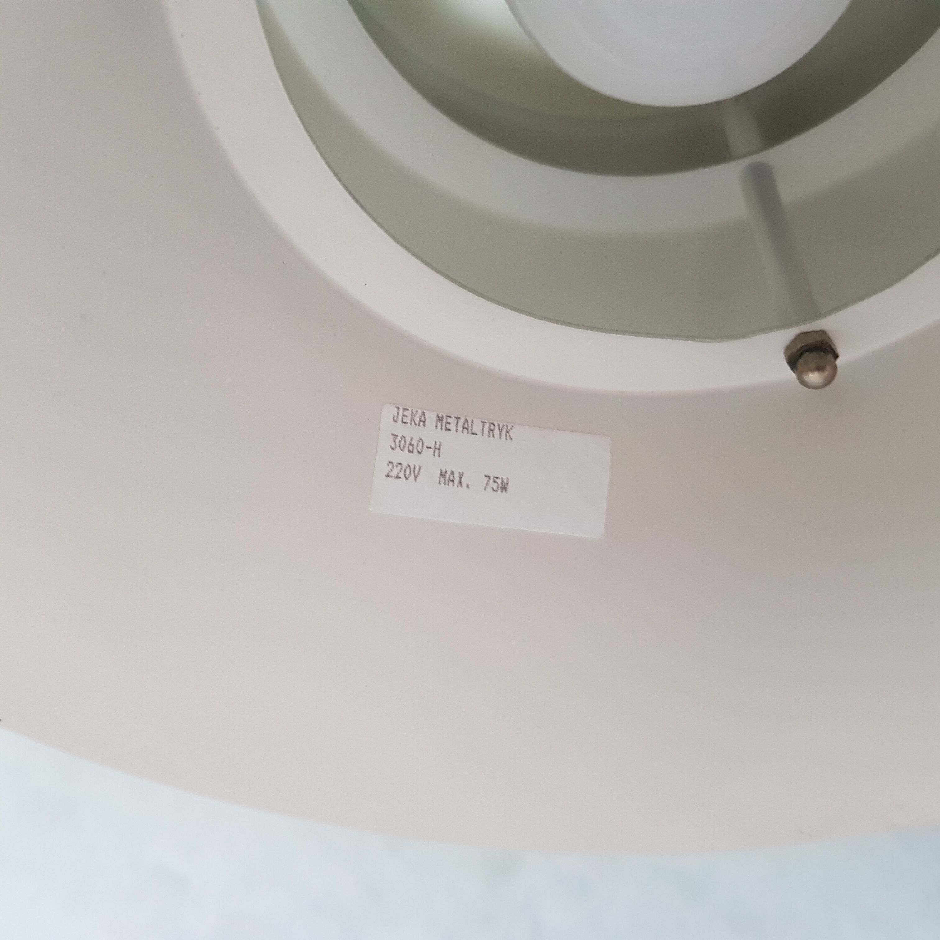 Danish  white hanging lamp