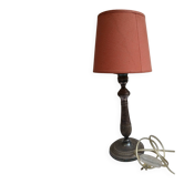 Lampe chevet avec pied en Argent