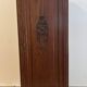 Art Deco Bonnetière Solid Oak & Griotte Marble – 1930s