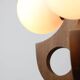Mid-Century Scandinavian Chrome & Opaline Chandelier, 1960s