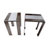 Paire de tables de chevet / bout de canapé