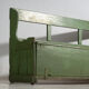 Antique painted pine bank safe – Central Europe, around 1900