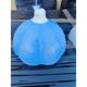 Vintage blue opaline glass pendant light