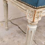 Pair of antique Louis XVI style chairs with patina
