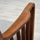 1950s, Scandinavian 2-seater sofa, reupholstered, upholstery wool, oak.