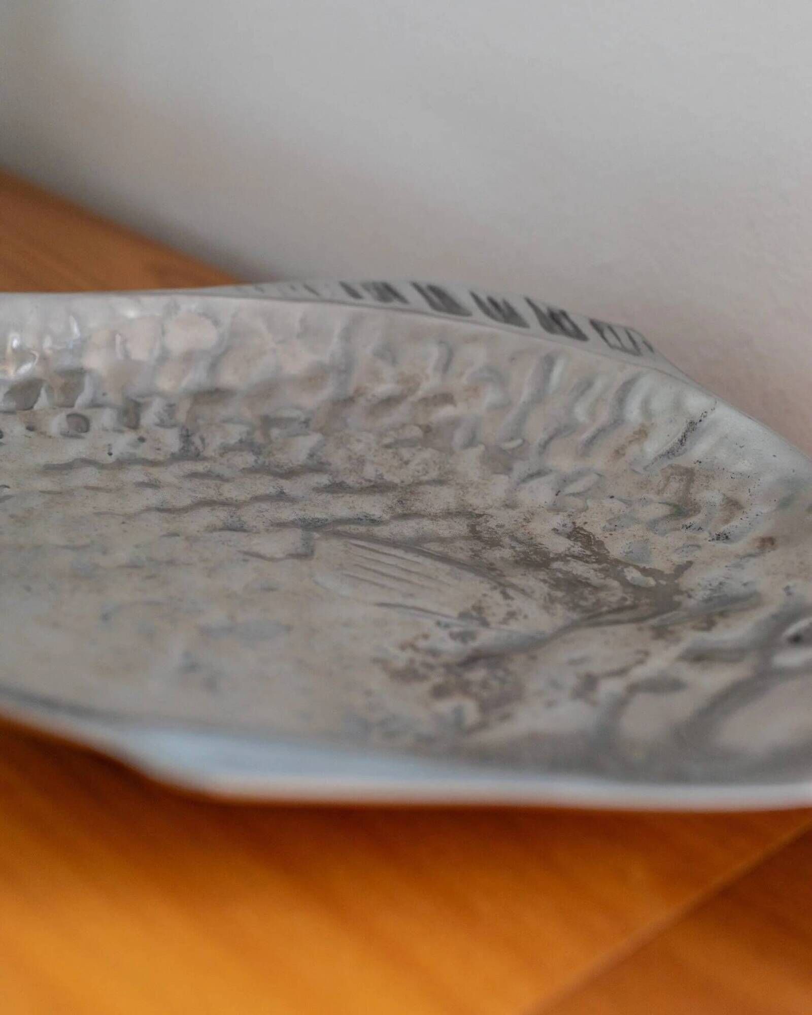 Arthur Court Vintage Fish-Shape Aluminum Tray in Silver – Mid-Century 1970s Design