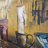 Tableau peinture nature morte, 1970